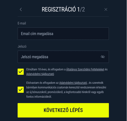 Regisztráció Rabona casino